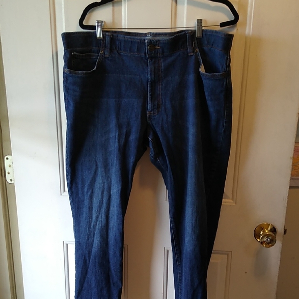 Men's Lee 42X30 Straight Taper Blue Jeans